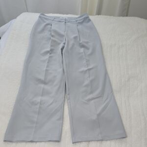 Elegant Gray Wide Leg Pants